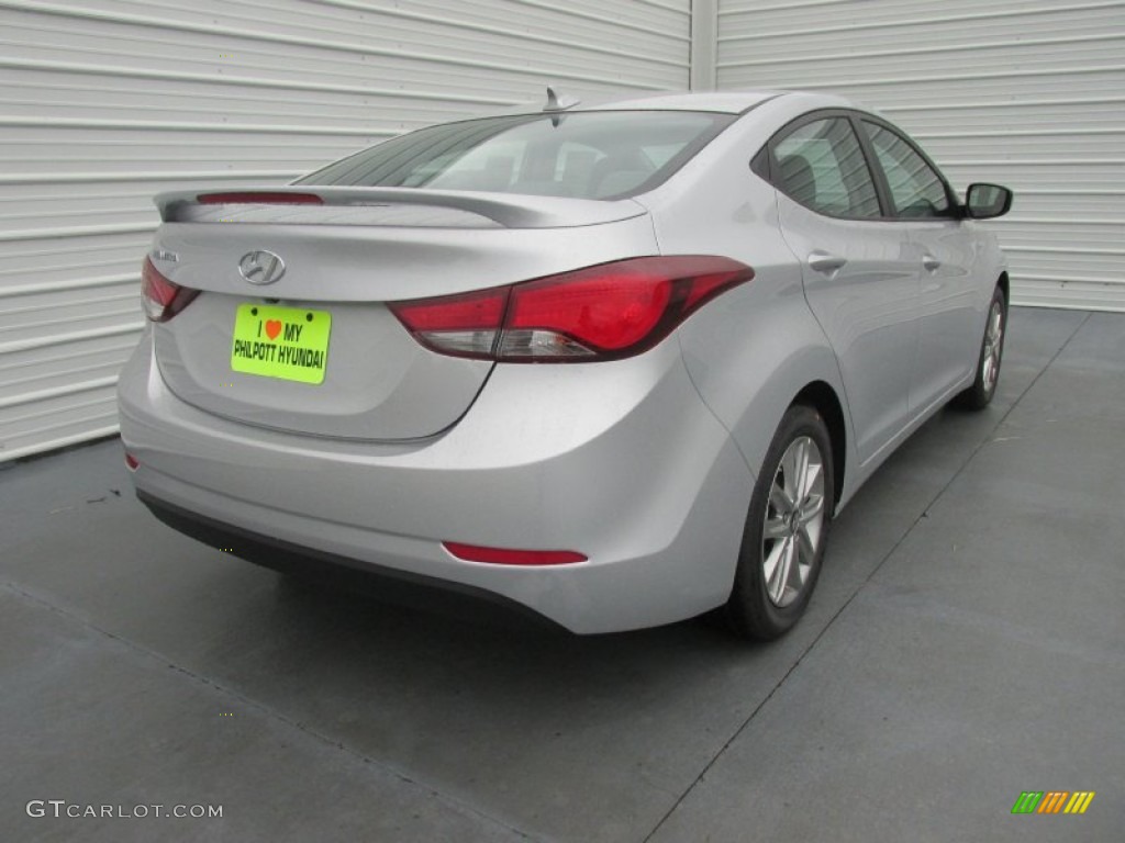 2015 Elantra SE Sedan - Shimmering Air Silver / Gray photo #4