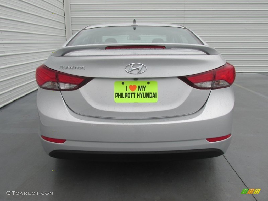 2015 Elantra SE Sedan - Shimmering Air Silver / Gray photo #5