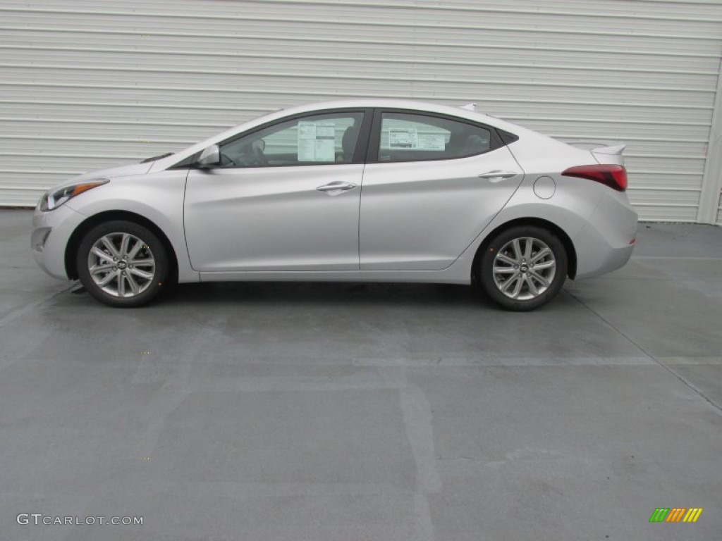 2015 Elantra SE Sedan - Shimmering Air Silver / Gray photo #6