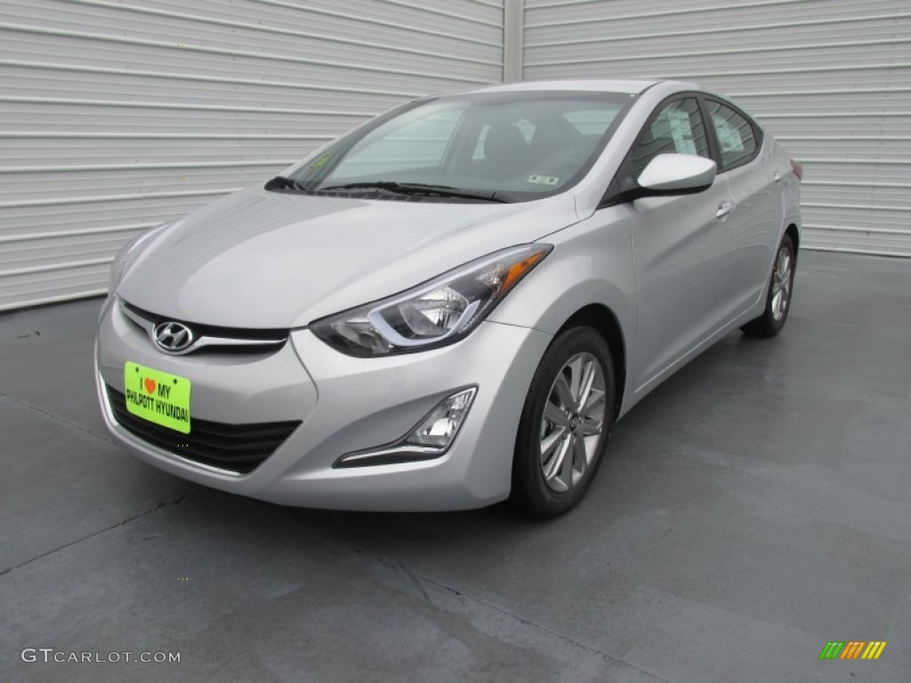 2015 Elantra SE Sedan - Shimmering Air Silver / Gray photo #7