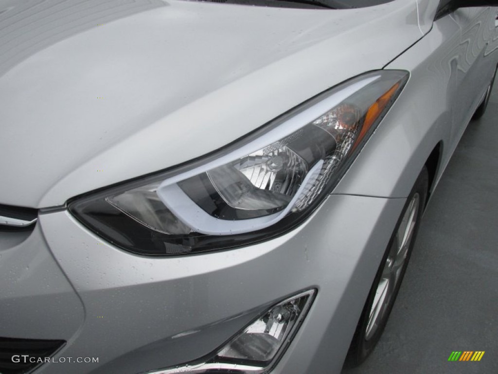 2015 Elantra SE Sedan - Shimmering Air Silver / Gray photo #9