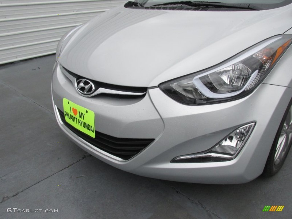 2015 Elantra SE Sedan - Shimmering Air Silver / Gray photo #10