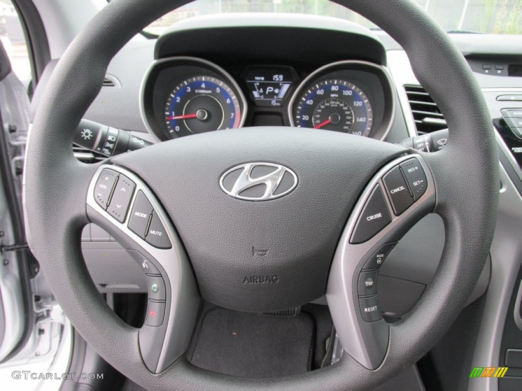 2015 Elantra SE Sedan - Shimmering Air Silver / Gray photo #29