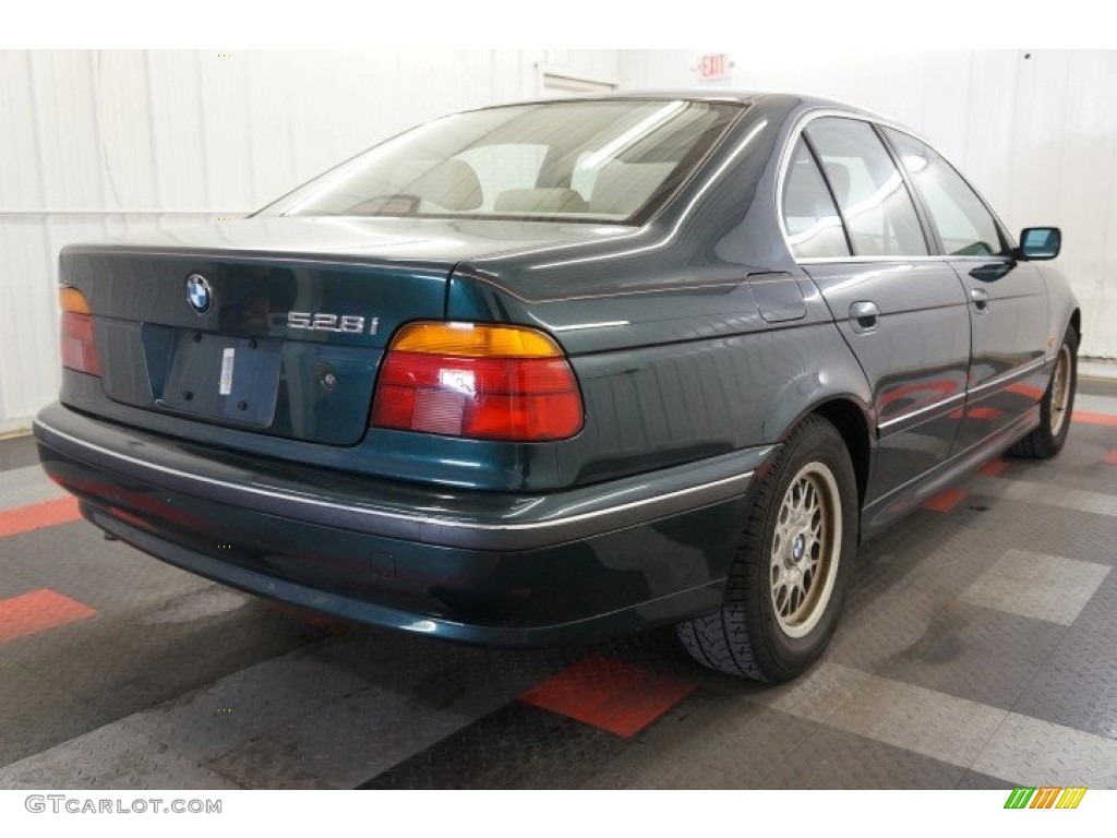 1997 5 Series 528i Sedan - Oxford Green Metallic / Sand Beige photo #3