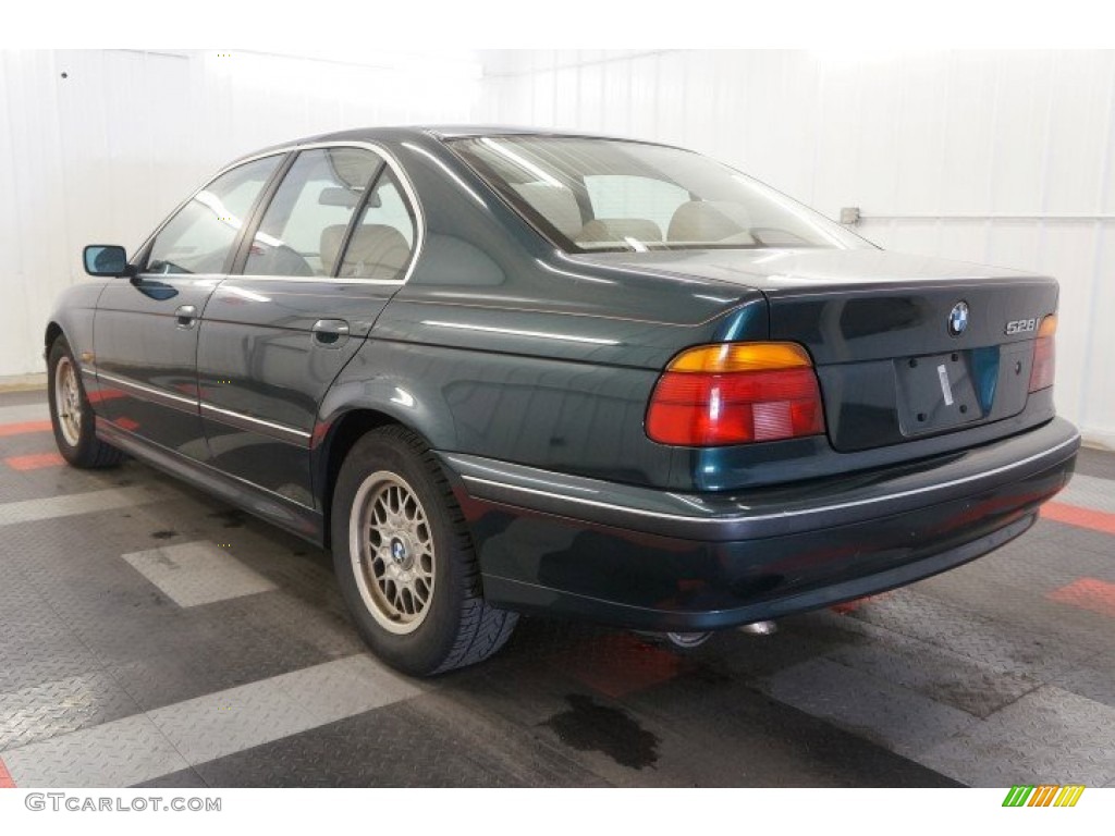 1997 5 Series 528i Sedan - Oxford Green Metallic / Sand Beige photo #5