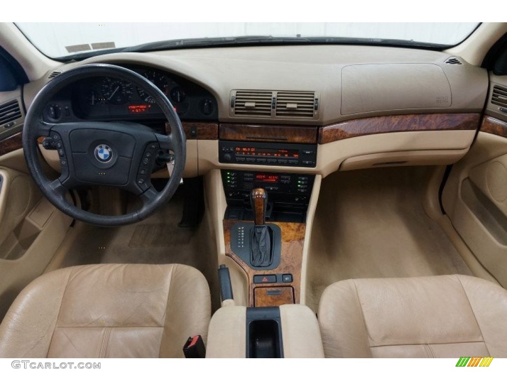 1997 5 Series 528i Sedan - Oxford Green Metallic / Sand Beige photo #17
