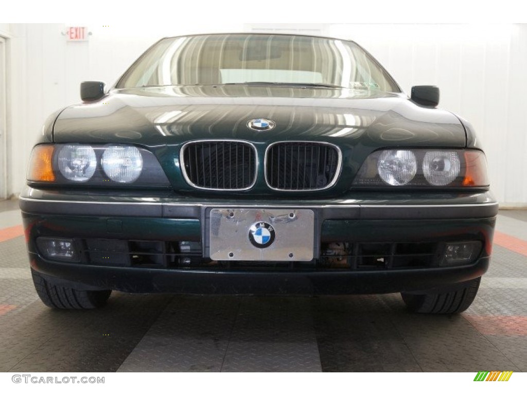 1997 5 Series 528i Sedan - Oxford Green Metallic / Sand Beige photo #58