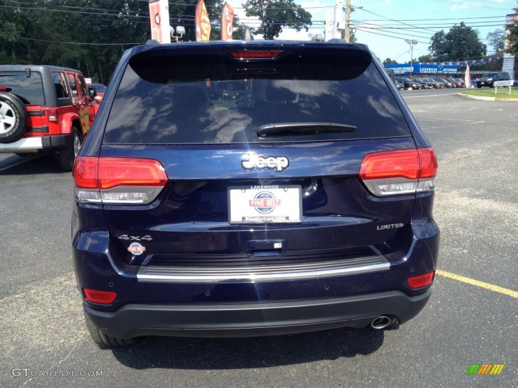 2015 Grand Cherokee Limited 4x4 - True Blue Pearl / Black photo #5