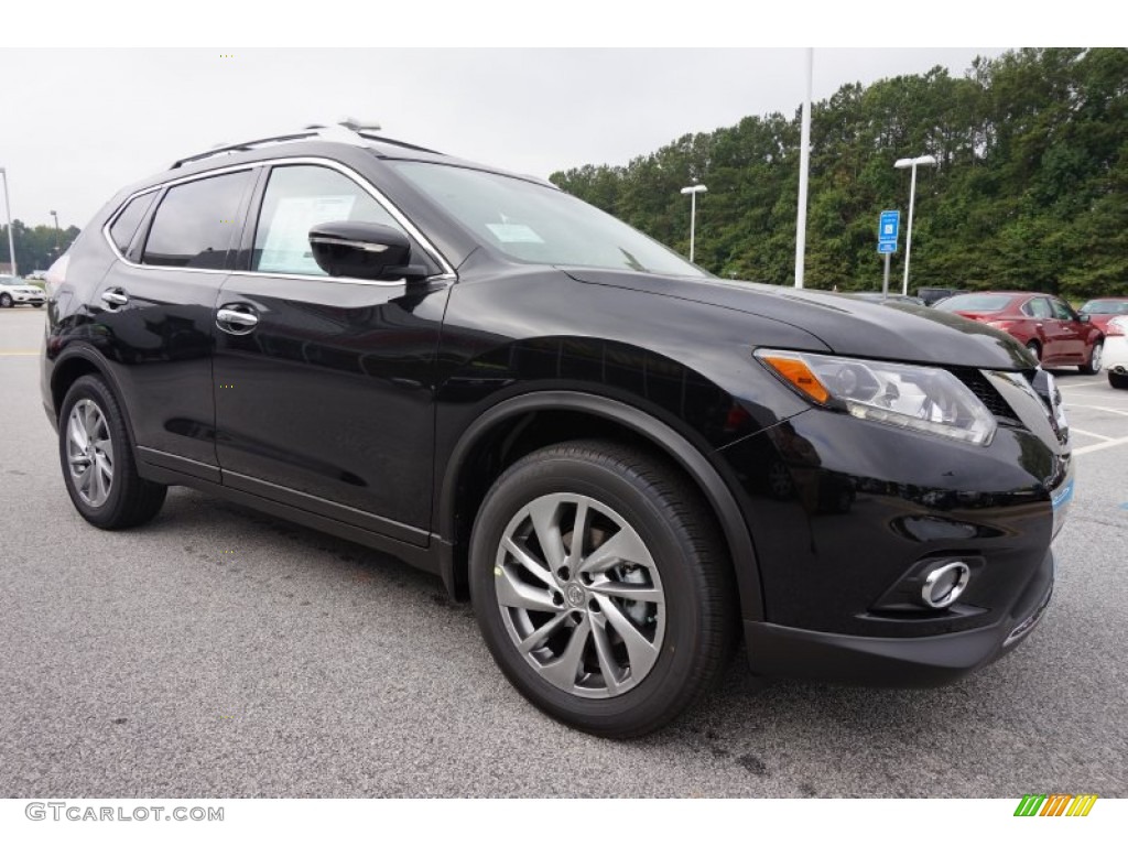 Super Black 2015 Nissan Rogue SL Exterior Photo #97423832
