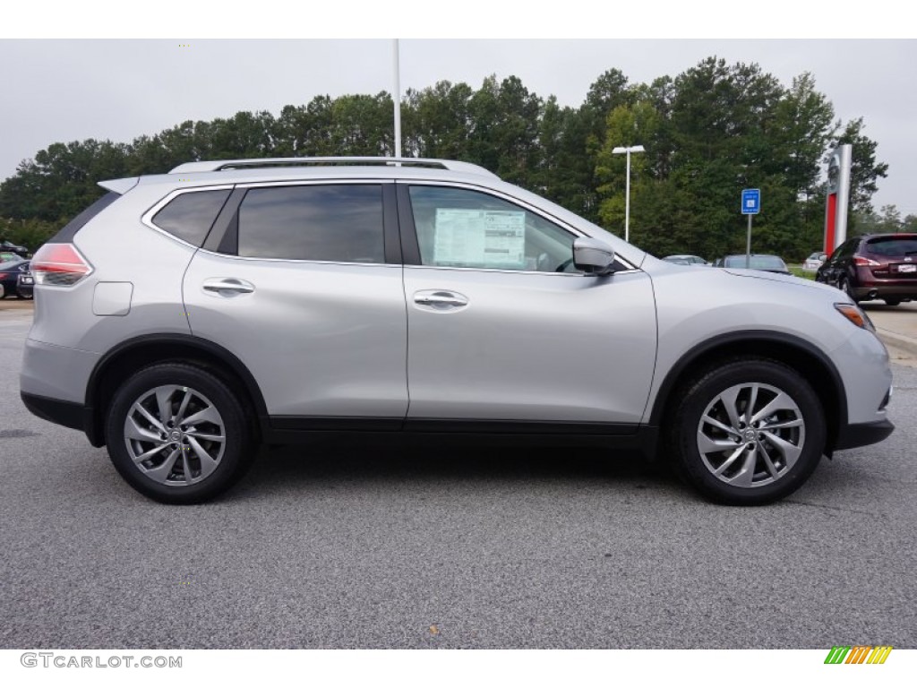 Brilliant Silver 2015 Nissan Rogue SL Exterior Photo #97424102