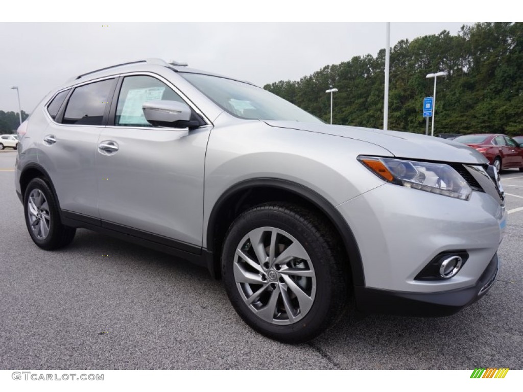 Brilliant Silver 2015 Nissan Rogue SL Exterior Photo #97424120