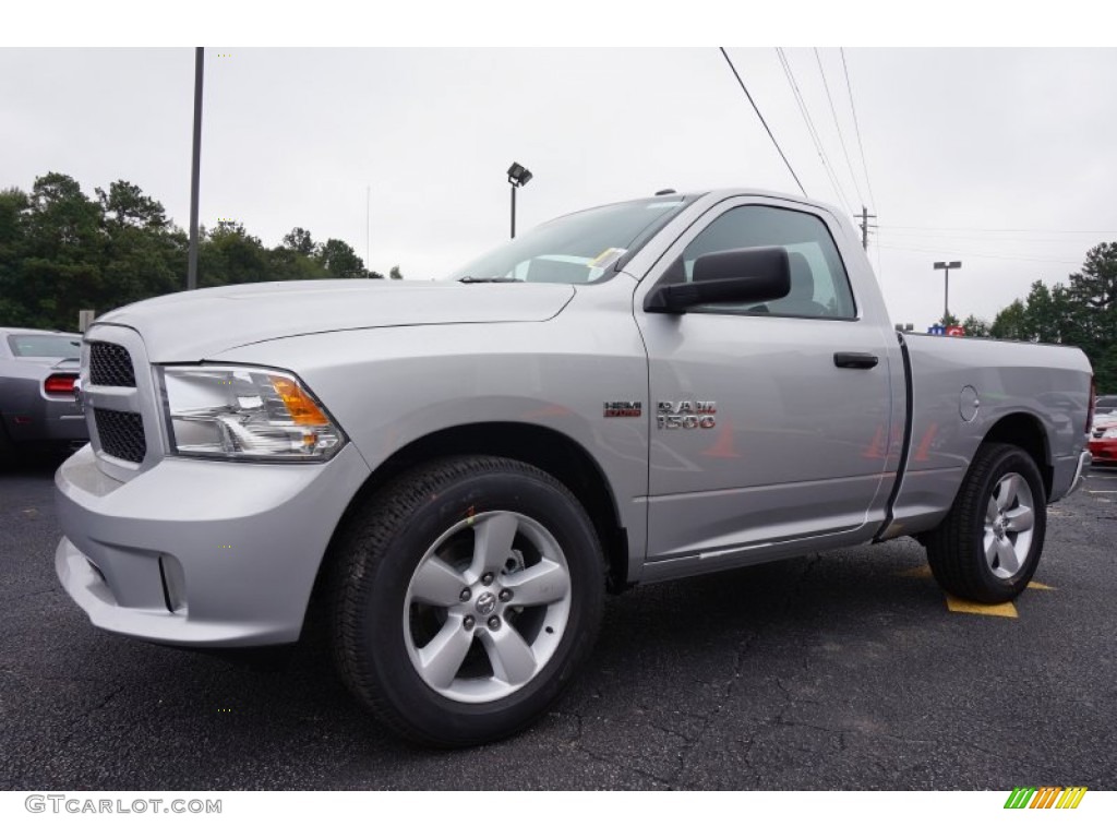 2014 1500 Express Regular Cab - Bright Silver Metallic / Black/Diesel Gray photo #3