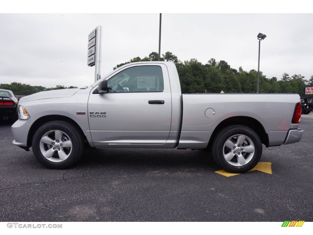 2014 1500 Express Regular Cab - Bright Silver Metallic / Black/Diesel Gray photo #4
