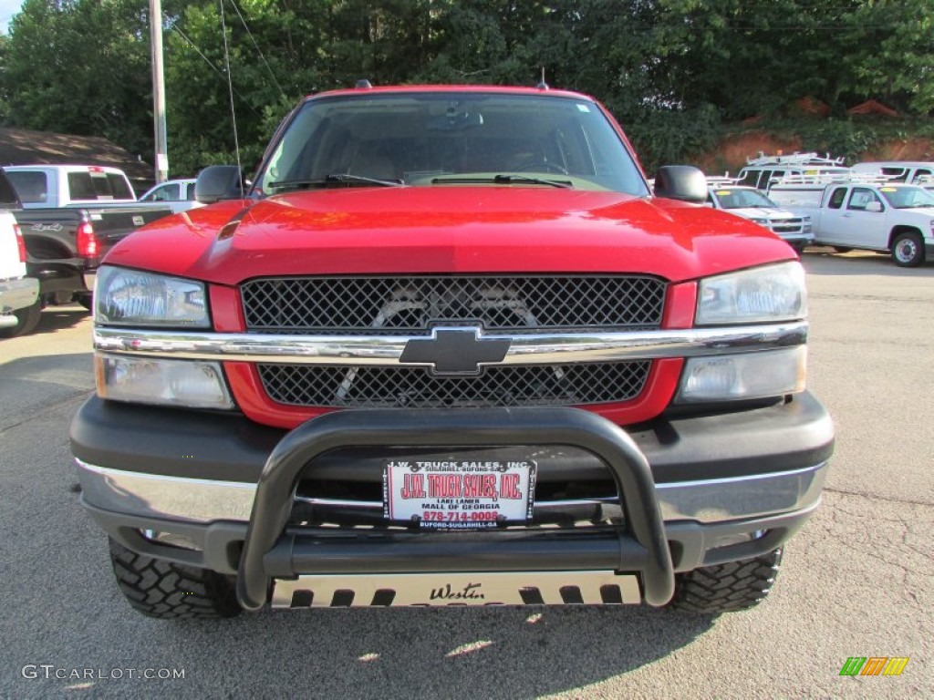 2005 Silverado 1500 Z71 Crew Cab 4x4 - Victory Red / Tan photo #7