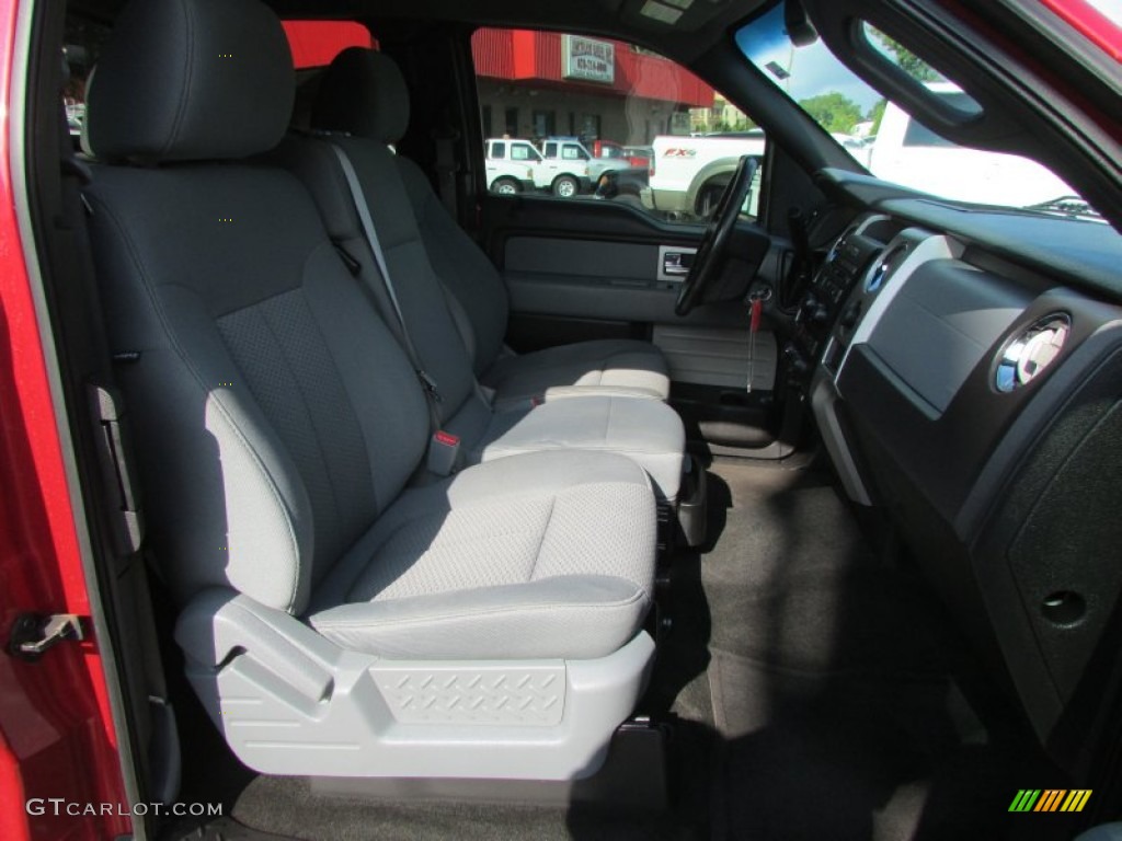 2011 F150 XLT SuperCab - Red Candy Metallic / Steel Gray photo #12