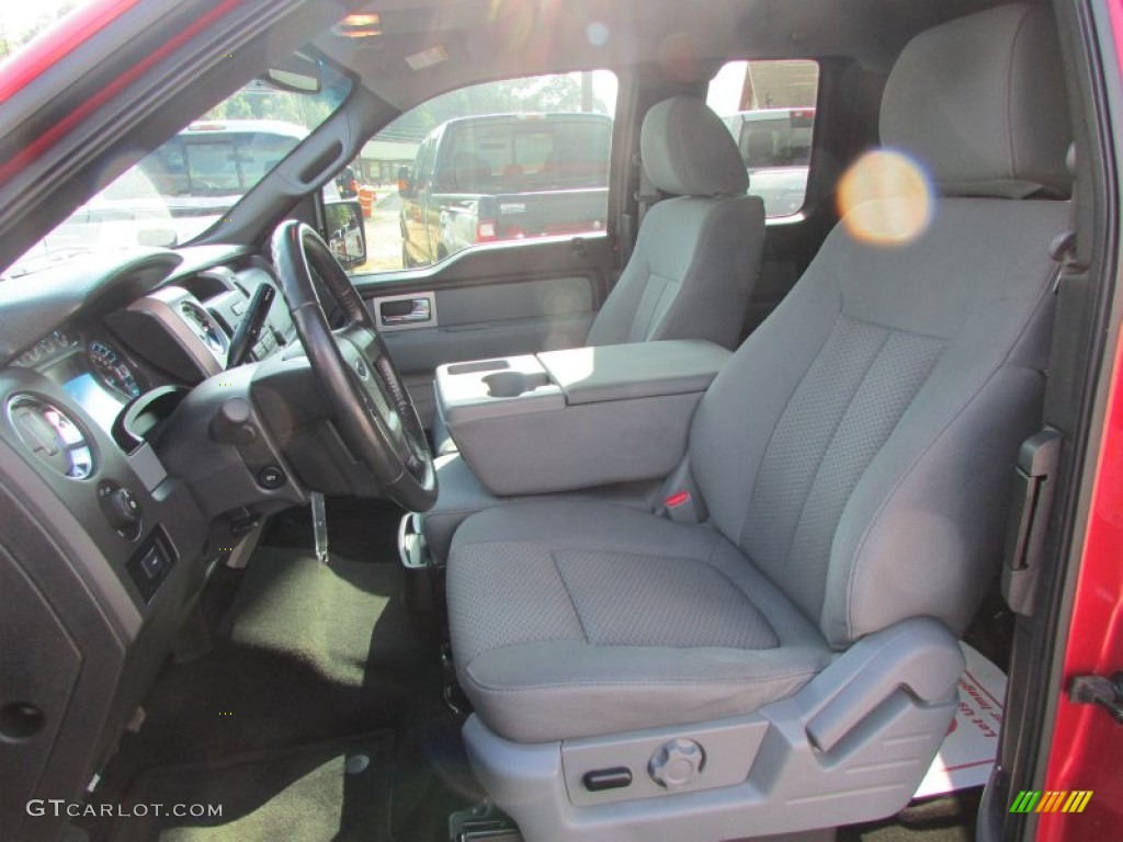 2011 F150 XLT SuperCab - Red Candy Metallic / Steel Gray photo #28