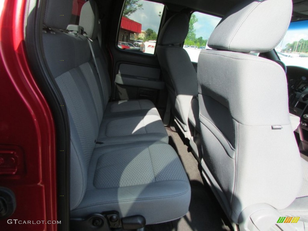 2011 F150 XLT SuperCab - Red Candy Metallic / Steel Gray photo #40