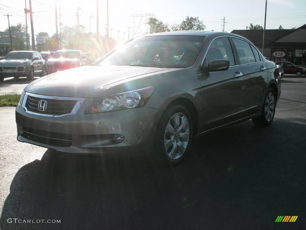 2008 Accord EX-L V6 Sedan - Bold Beige Metallic / Ivory photo #1