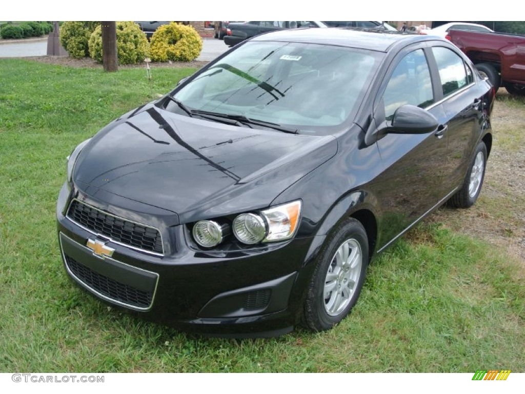 Black Granite Metallic 2014 Chevrolet Sonic LT Sedan Exterior Photo #97431163