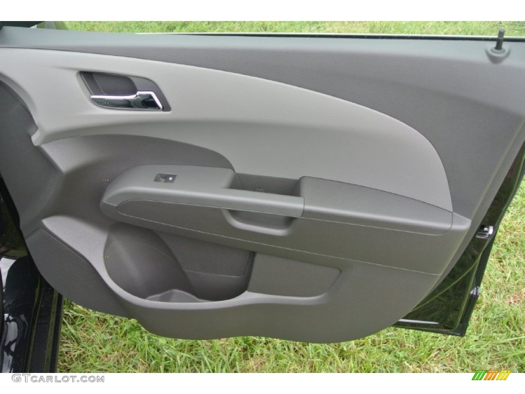 2014 Chevrolet Sonic LT Sedan Dark Pewter/Dark Titanium Door Panel Photo #97431571