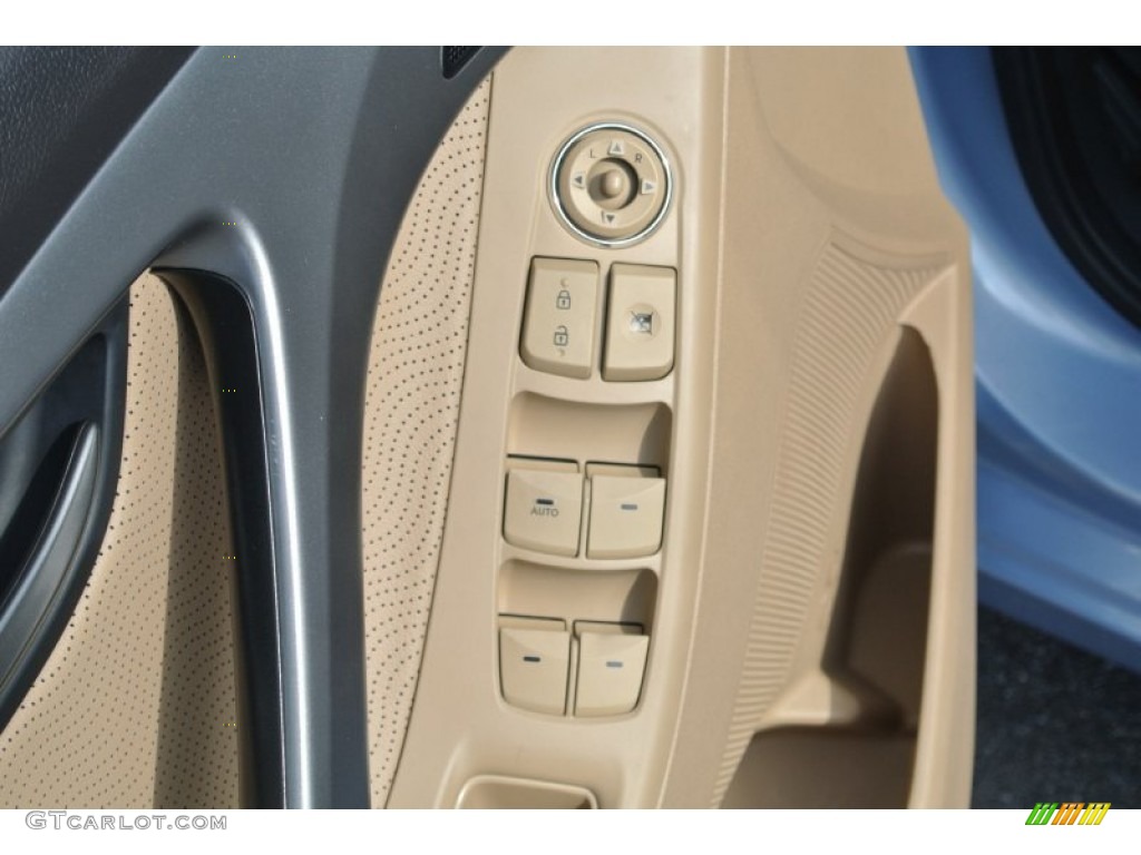 2013 Elantra Limited - Blue Sky Metallic / Beige photo #11