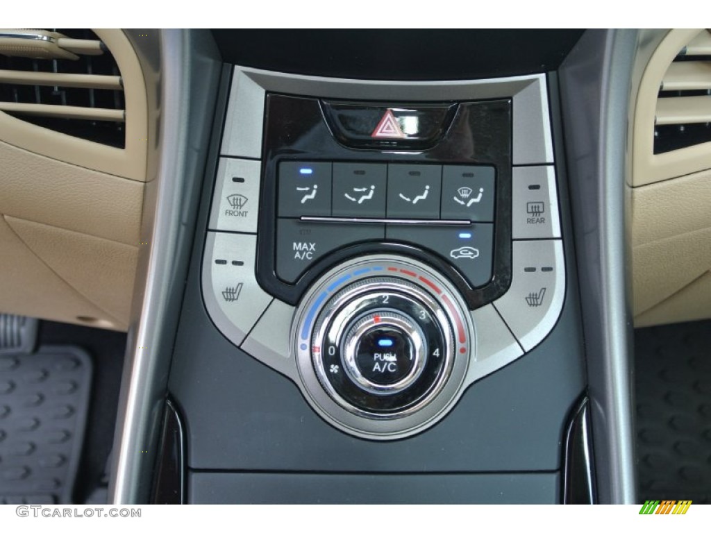 2013 Elantra Limited - Blue Sky Metallic / Beige photo #15