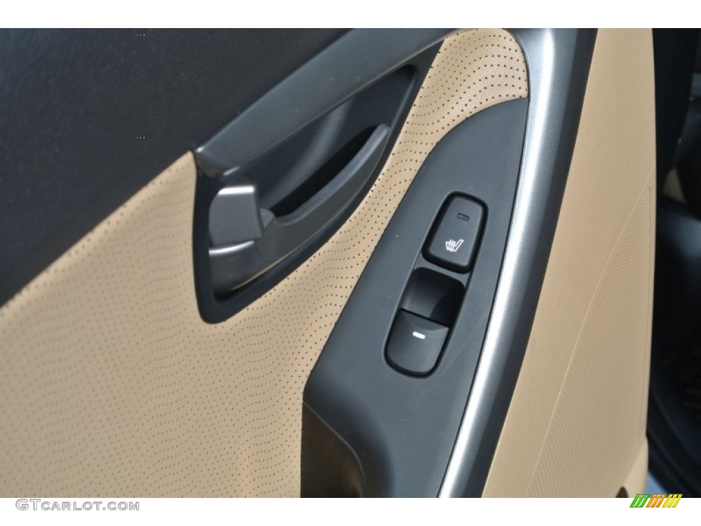 2013 Elantra Limited - Blue Sky Metallic / Beige photo #20