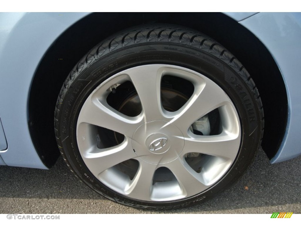 2013 Elantra Limited - Blue Sky Metallic / Beige photo #24