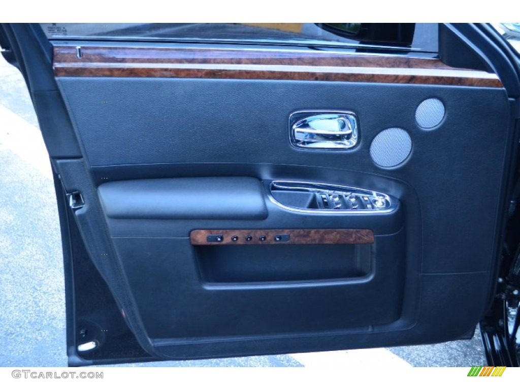 2011 Rolls-Royce Ghost Standard Ghost Model Black Door Panel Photo #97434448