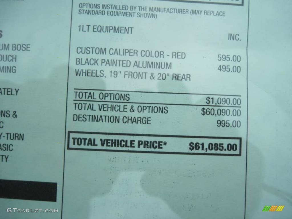 2015 Chevrolet Corvette Stingray Coupe Z51 Window Sticker Photo #97434550