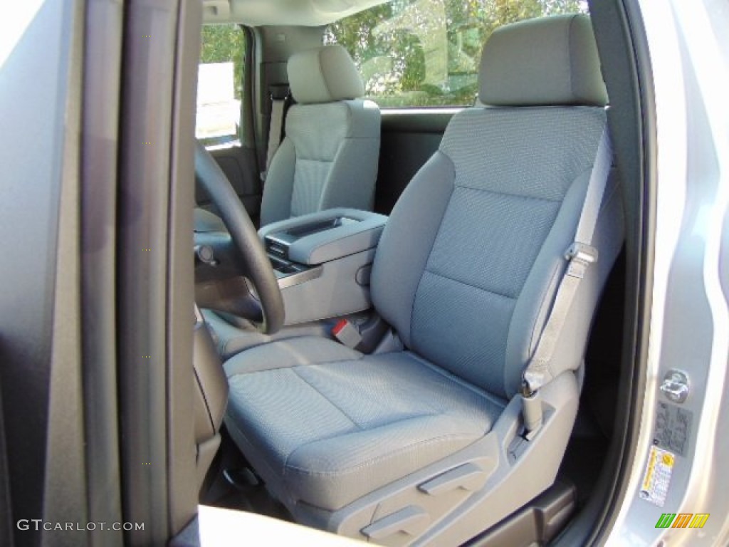 2015 Silverado 1500 WT Regular Cab 4x4 - Silver Ice Metallic / Dark Ash/Jet Black photo #9