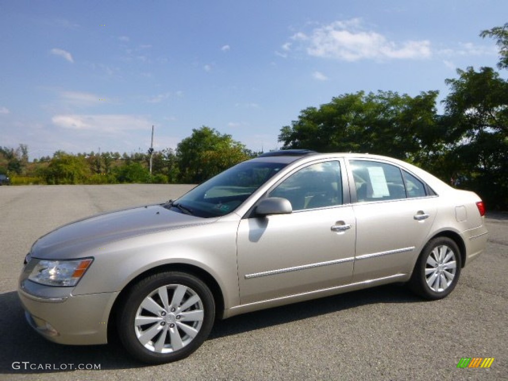 Camel Pearl 2009 Hyundai Sonata Limited Exterior Photo #97437772