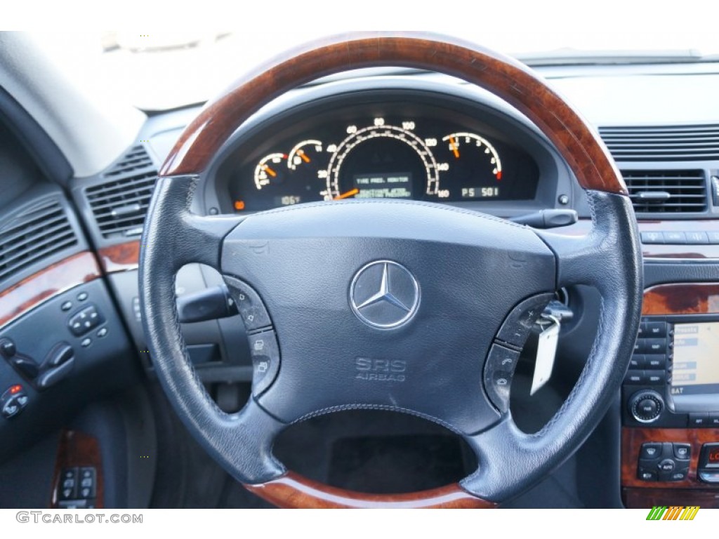 2004 S 500 Sedan - Brilliant Silver Metallic / Charcoal photo #11
