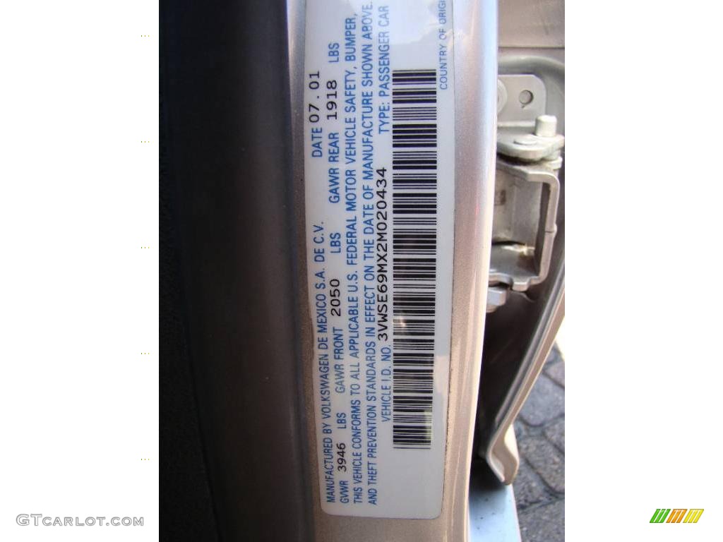 2002 Jetta GLS 1.8T Sedan - Reflex Silver Metallic / Black photo #29