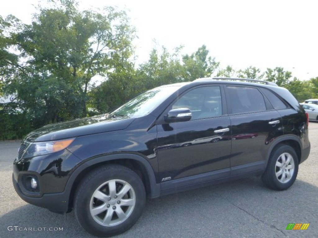 2013 Sorento LX AWD - Ebony Black / Gray photo #1