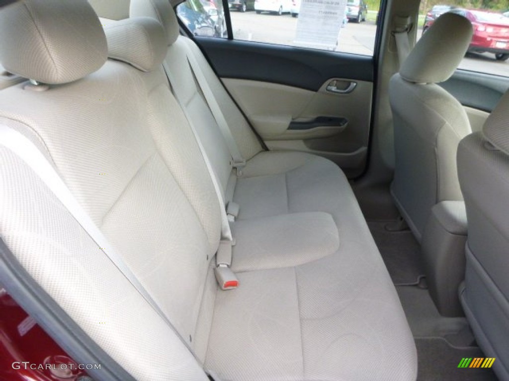 2012 Civic LX Sedan - Rallye Red / Beige photo #12