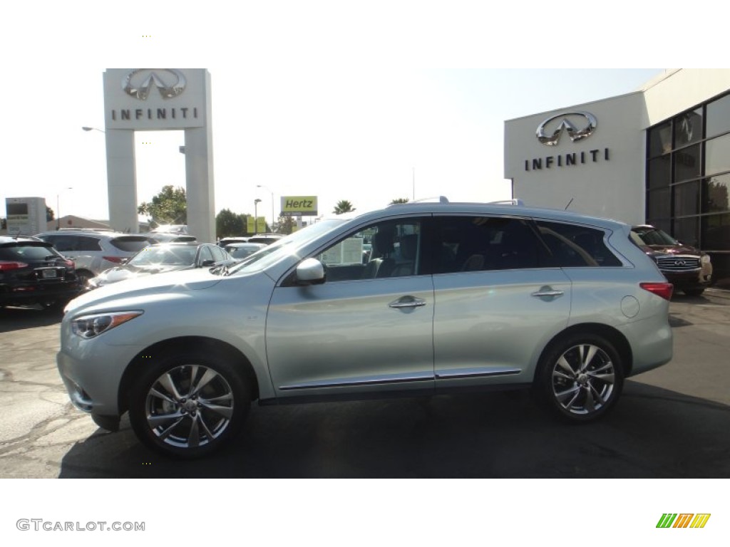 2014 QX60 3.5 AWD - Glacial Silver / Java photo #2