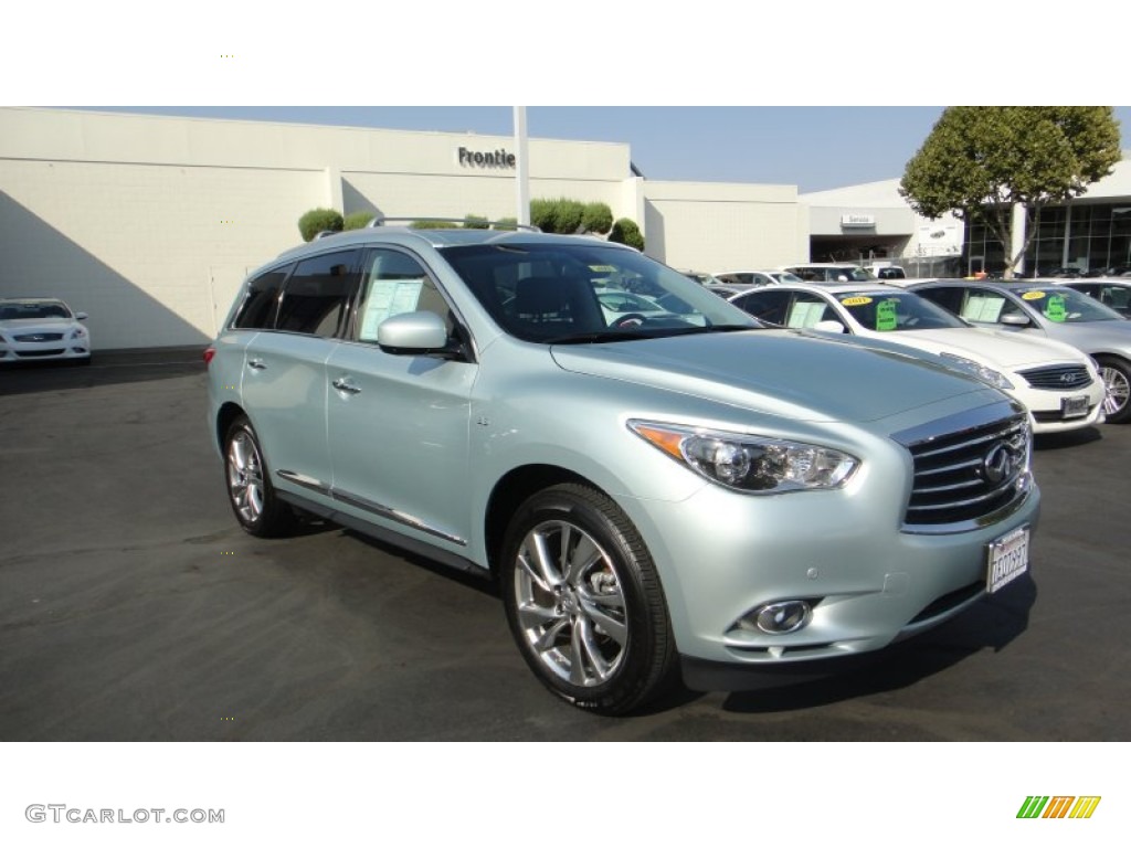 2014 QX60 3.5 AWD - Glacial Silver / Java photo #4