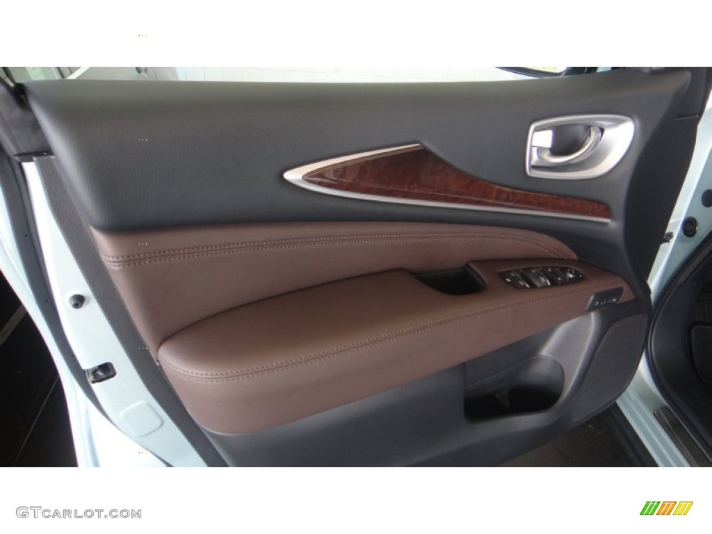 2014 Infiniti QX60 3.5 AWD Java Door Panel Photo #97441125
