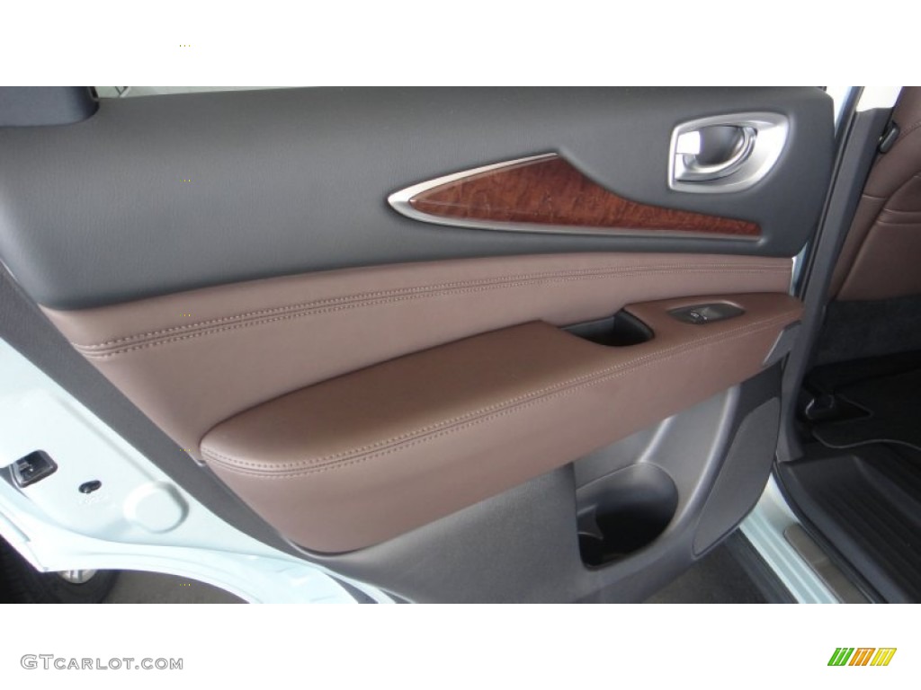 2014 Infiniti QX60 3.5 AWD Java Door Panel Photo #97441173