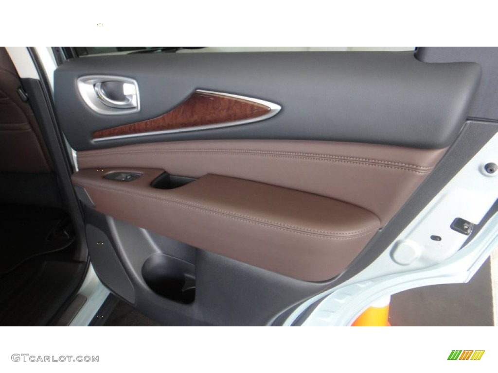 2014 Infiniti QX60 3.5 AWD Java Door Panel Photo #97441301