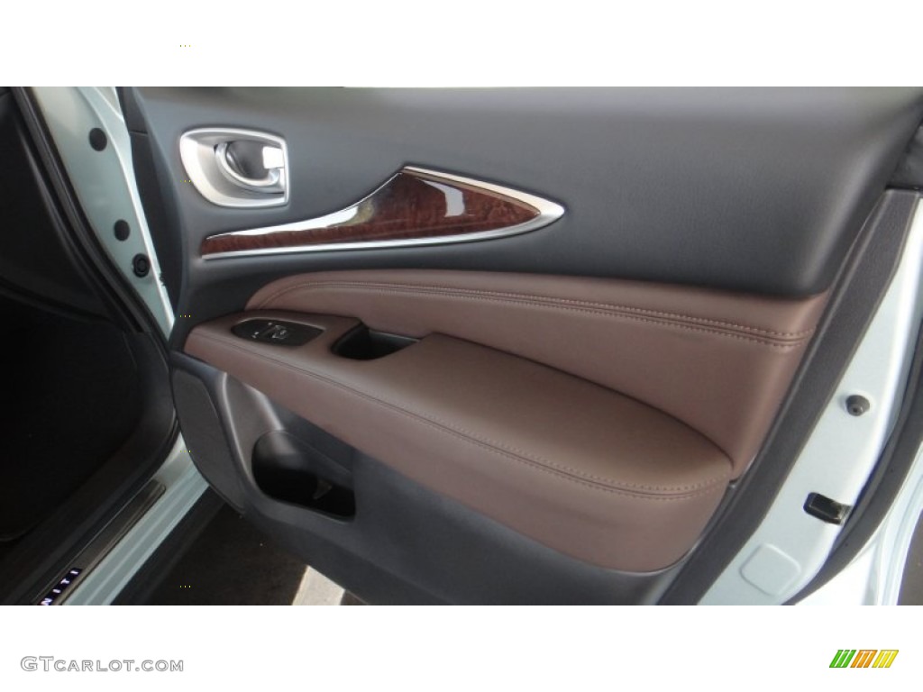 2014 Infiniti QX60 3.5 AWD Java Door Panel Photo #97441363