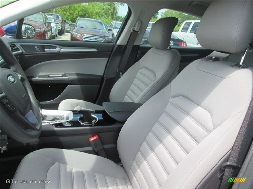 2015 Fusion S - Deep Impact Blue Metallic / Earth Gray photo #9