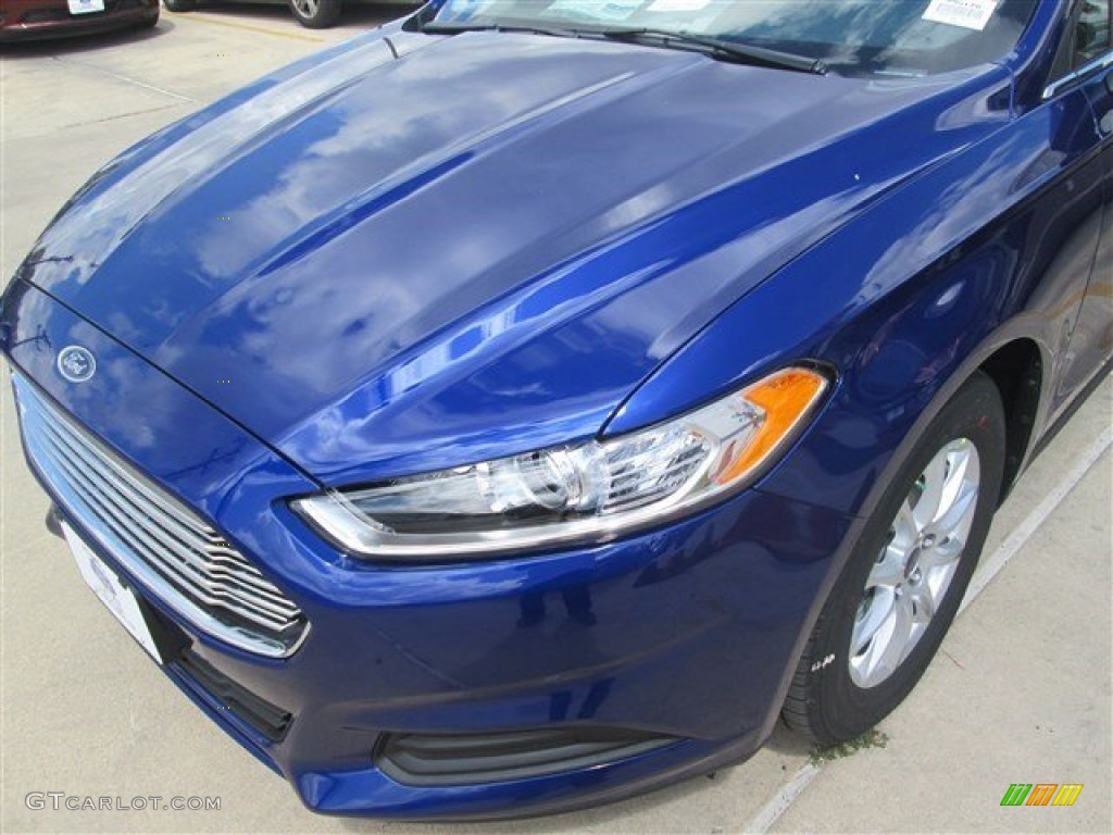 2015 Fusion S - Deep Impact Blue Metallic / Earth Gray photo #23