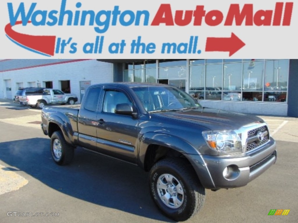 2011 Tacoma V6 TRD Access Cab 4x4 - Magnetic Gray Metallic / Graphite Gray photo #1