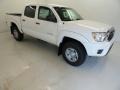 2015 Super White Toyota Tacoma V6 PreRunner Double Cab  photo #2