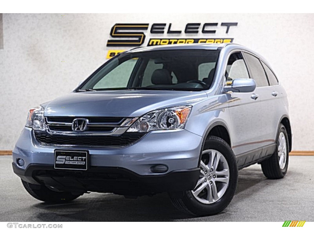 2010 CR-V EX-L AWD - Glacier Blue Metallic / Gray photo #1