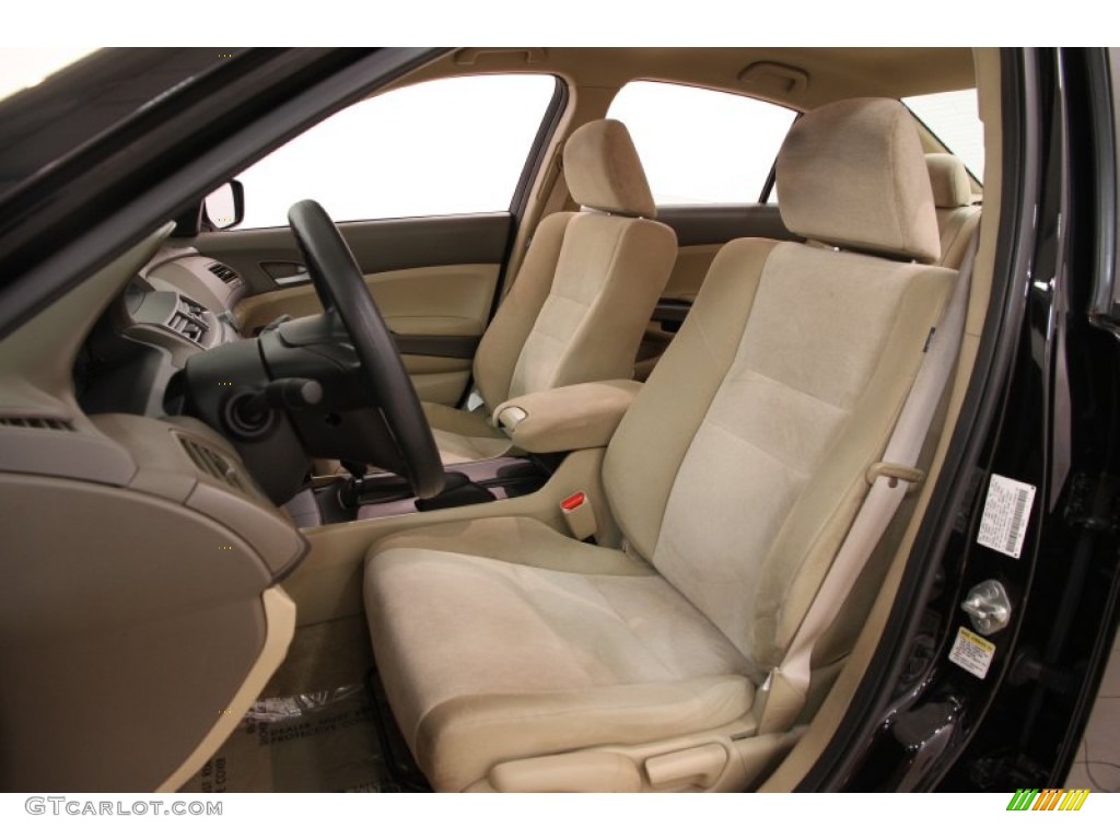 2010 Accord LX Sedan - Crystal Black Pearl / Ivory photo #5