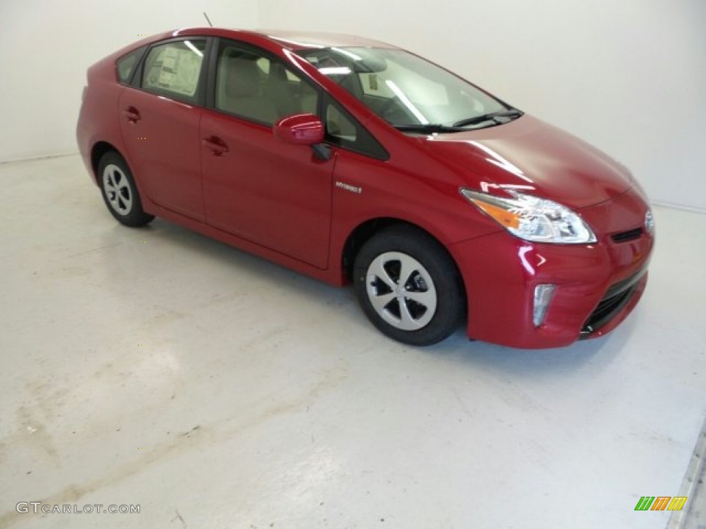 Barcelona Red Metallic 2015 Toyota Prius Four Hybrid Exterior Photo #97454848