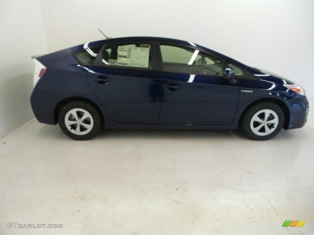 2015 Prius Three Hybrid - Nautical Blue Metallic / Dark Gray photo #1